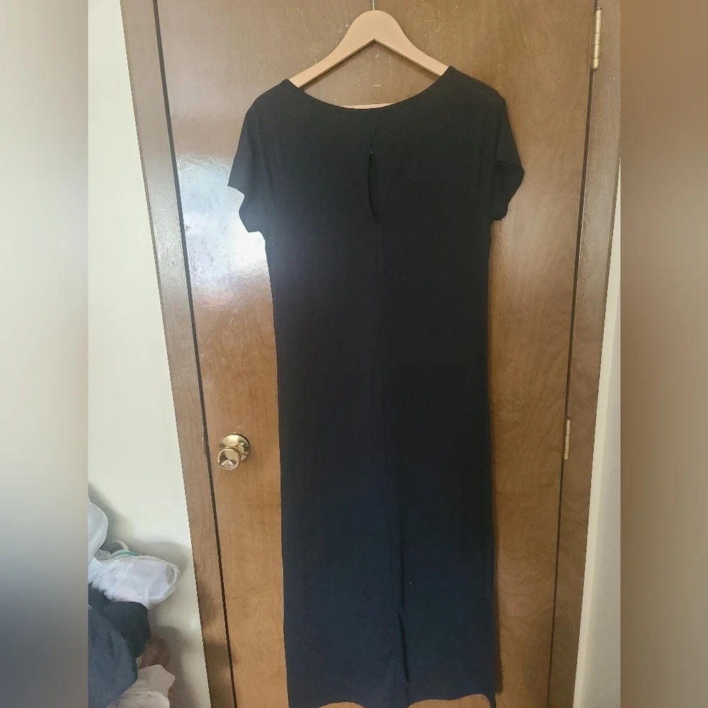 Abercrombie & Fitch black maxi tee shirt dress size medium